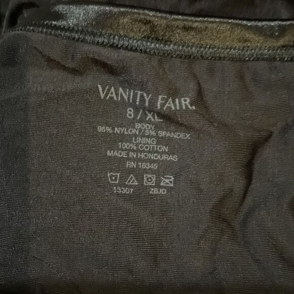 Women's Hi Cut Panty by Vanity Fair, Size XL, Black 3 Pack NWOT - Picture 5 of 5